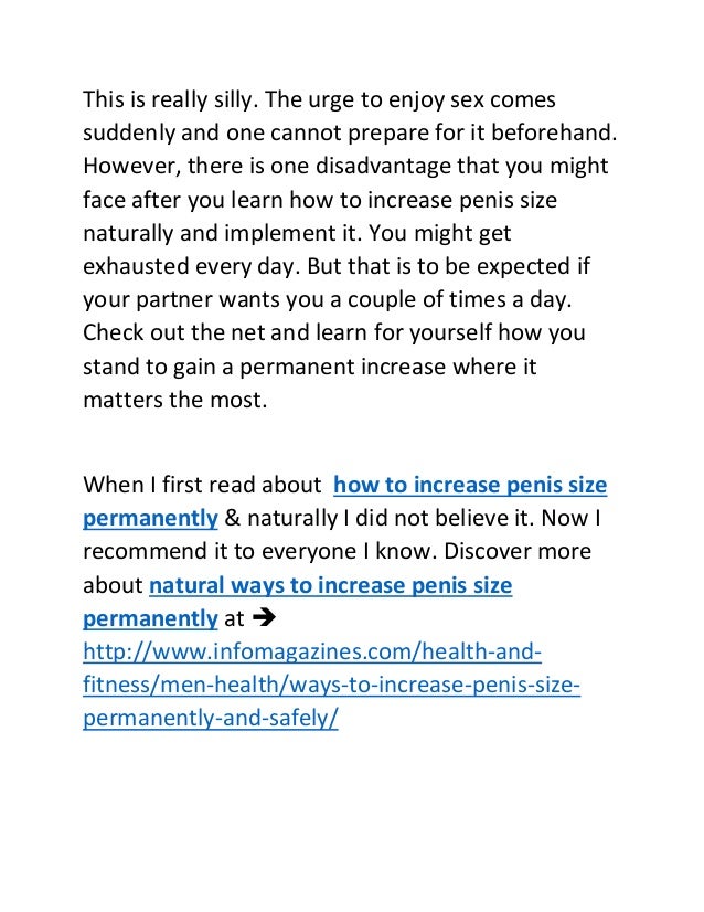 home ways to increase penis size Home ways to increase penis size